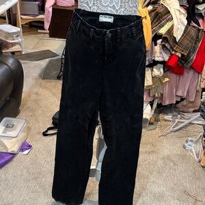 We The Free Black Straight-Leg Jeans